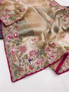 Chakli Soft Jimmy Chu Embroidery Work Saree Wholesale Market In Surat With Price